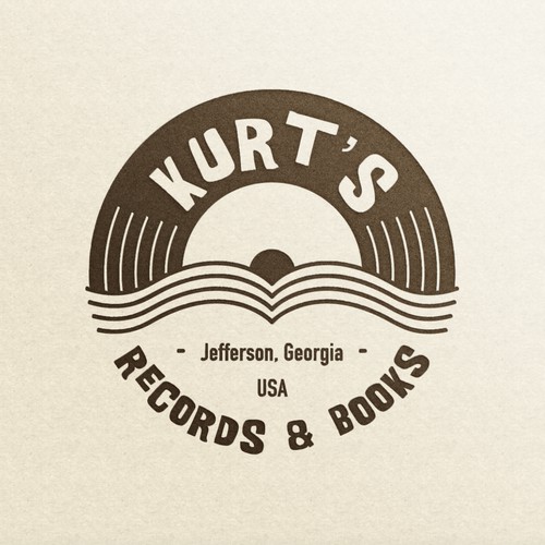 Groovy logo concept for vintage shop 