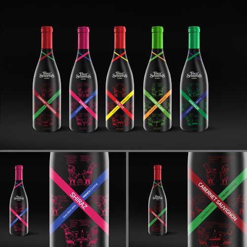Four Seasons wine packaging