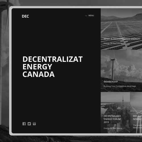 Redesign our website - Decentralised Energy Canada