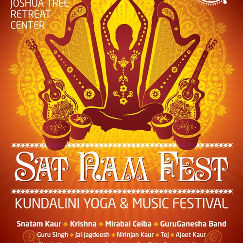 Help Design a GREAT music festival Poster/Flyer for Sat Nam Fest!