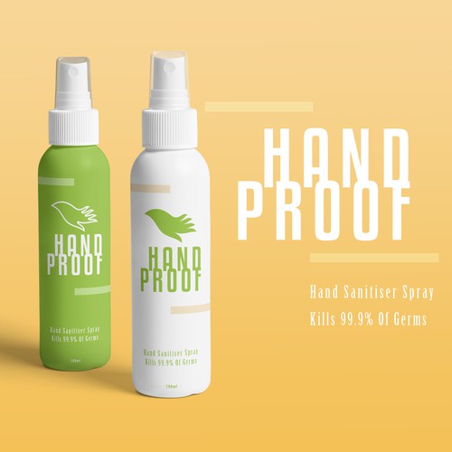 Modern Hand Sanitiser Spray brand