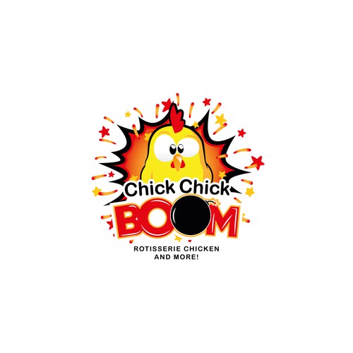 Chick Chick BOOM logo for Food Truck