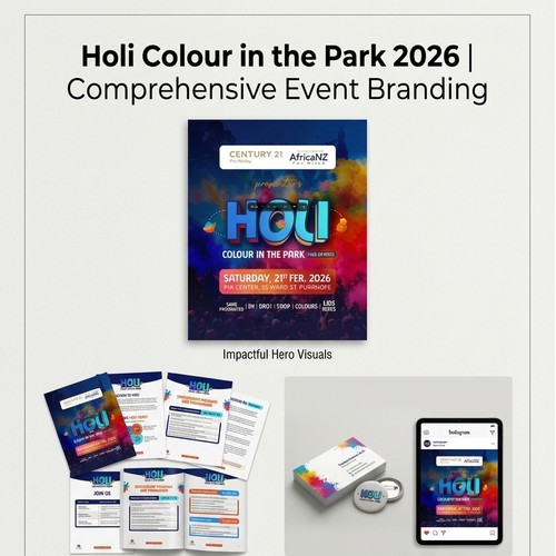 Holi Colour in the Park 2026 | Comprehensive Event Branding
