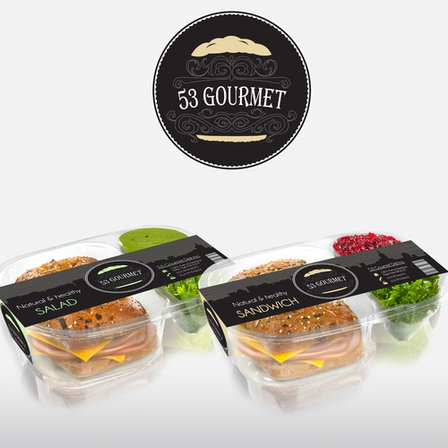 Packaging design for sandwich shop
