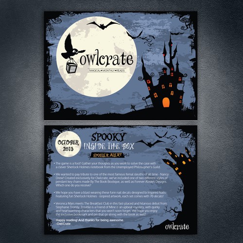 Owlcrate Postcard 