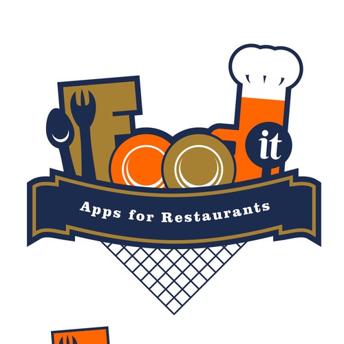 logo design for FOODit. Apps for Restaurants.