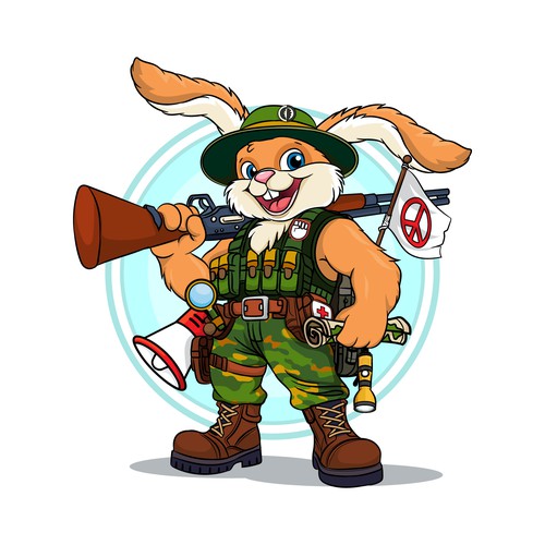 The Rabbits Got the Gun! Mascot/Caricature