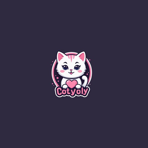 Cute Lovely Cat logo