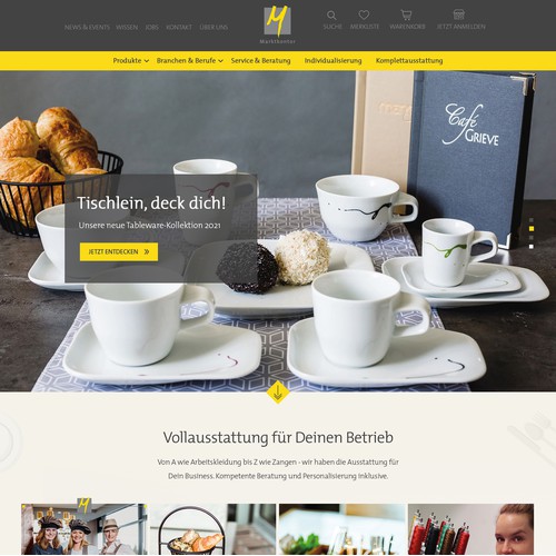 Marktkontor Homepage Design