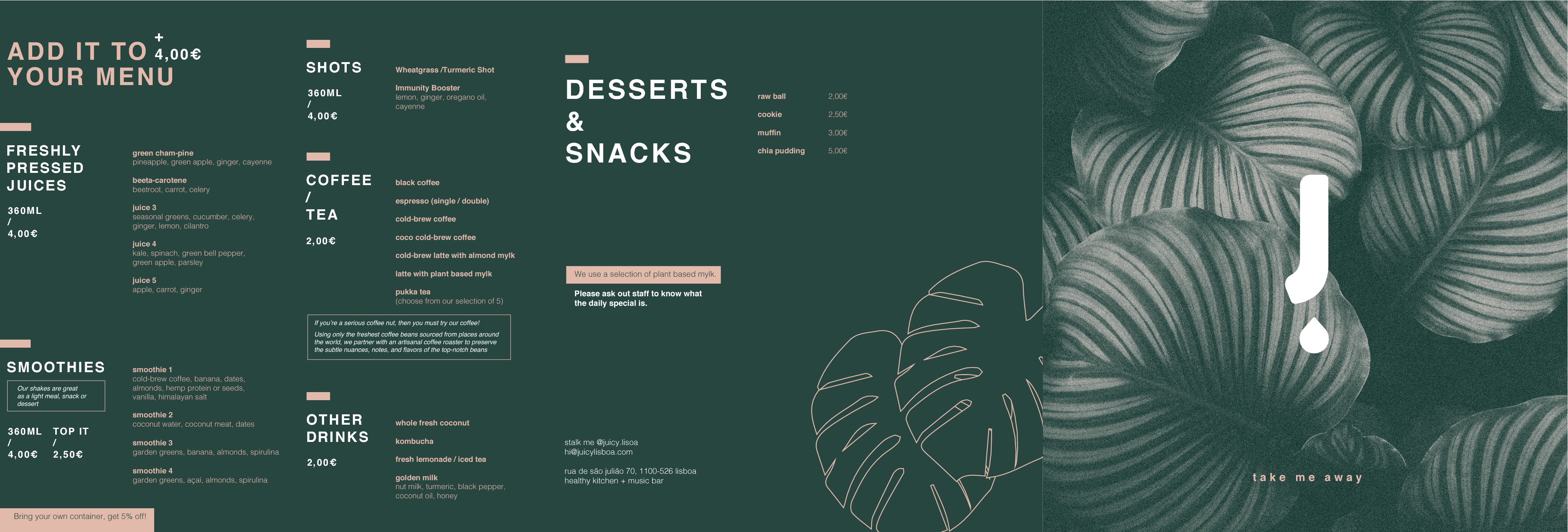 Improve our existing menu design, and save the planet in the same time :)