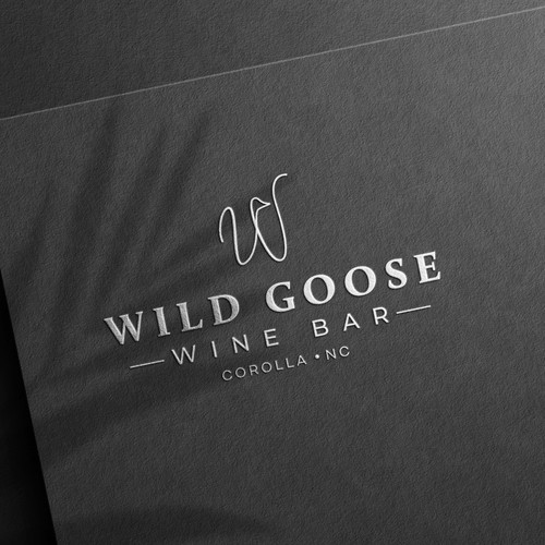 Logo design for Wilde Goose Wine Bar