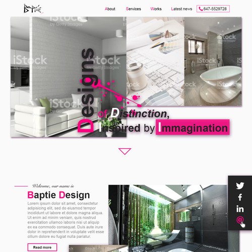 Lively Architectural Brand Website Design