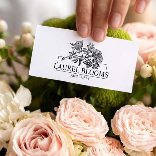 Laurel Bloom Flower shop logo