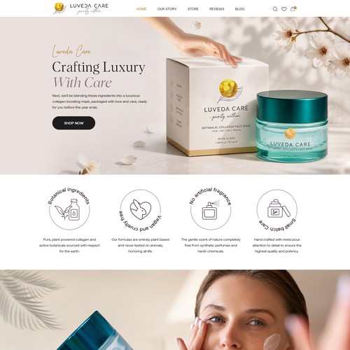 Luveda Care Website Design