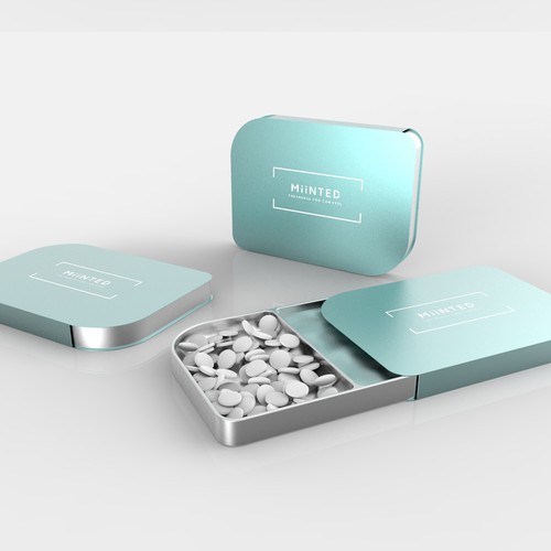 3D rendering for mints packaing 