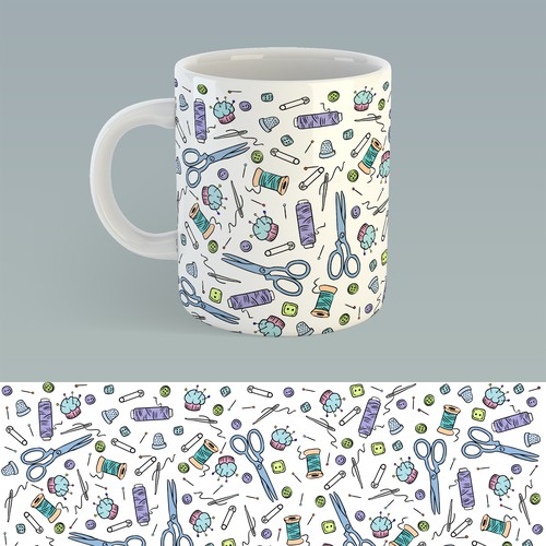 sewing mug design