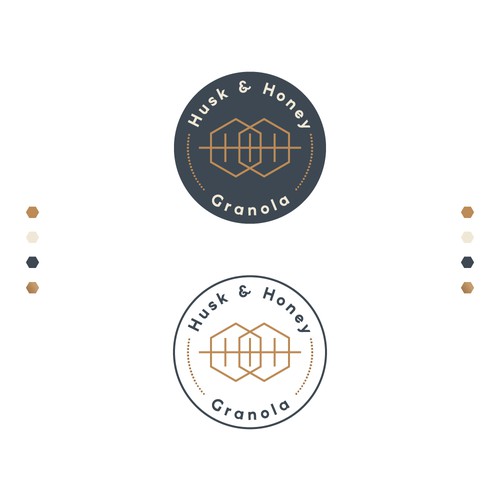 Logo Design Concept for Husk & Honey Granola