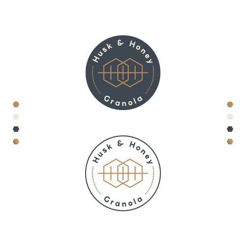 Logo Design Concept for Husk & Honey Granola