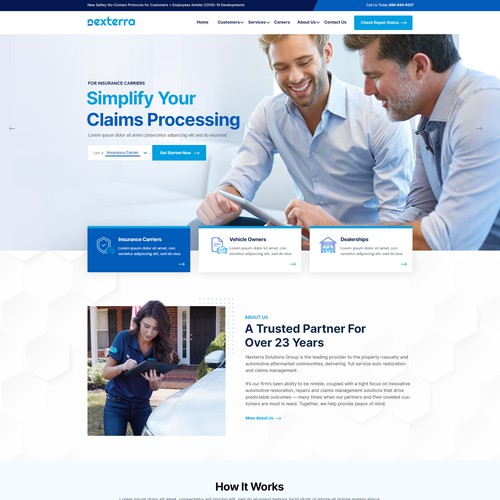 Web Design for Insurance Company