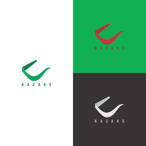 GreenK (green K) logo for KAZAAS