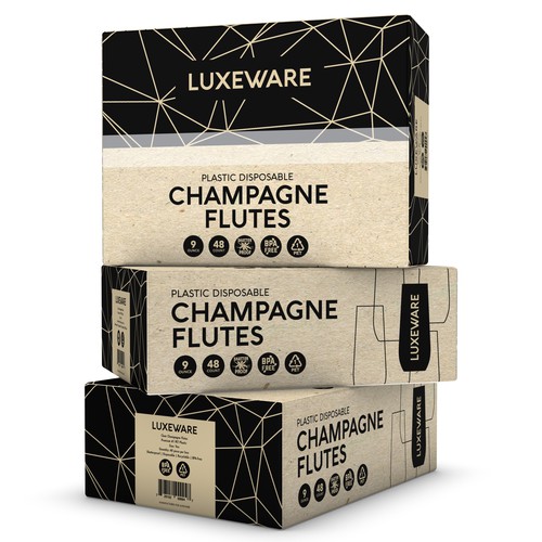 CHAMPAGNE FLUTES BOX DESIGN