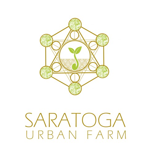 Original and geometric logo for an urban farmhouse