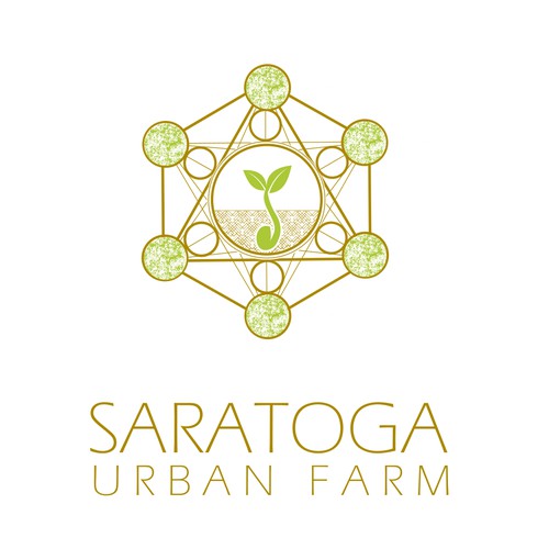 Original and geometric logo for an urban farmhouse