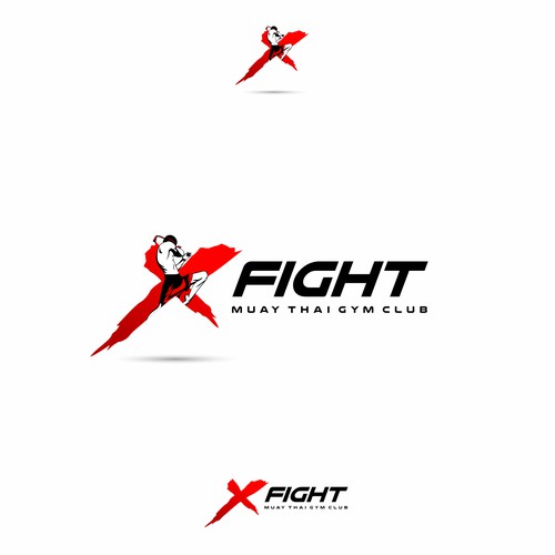 Fighter Logo For Muay Thai Gym Club