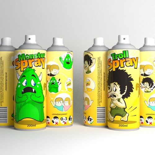 design of monster spray