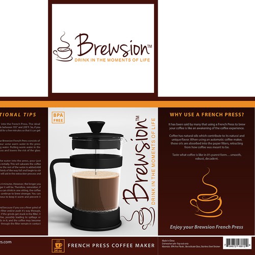 Package For Coffee French Press