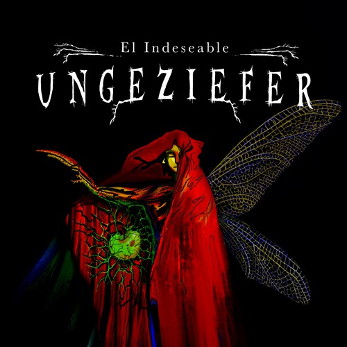 Illusted poster design for 'UNGEZIEFER', a theater play adaptation of The Metamorphosis by Kafka 