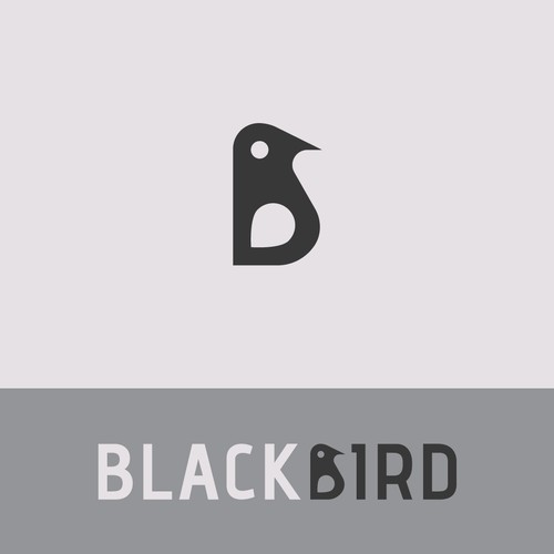 Bird logo, where the bird resembles the capital letter B