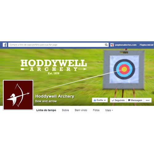 Create a capturing Facebook Coverpage and Profile Picture for archery/bowhunting company