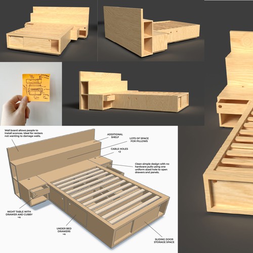 Furniture design and render