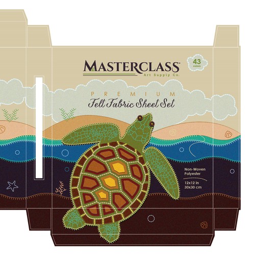Design for Masterclass Premium Felt Fiber Sheet Set Packaging