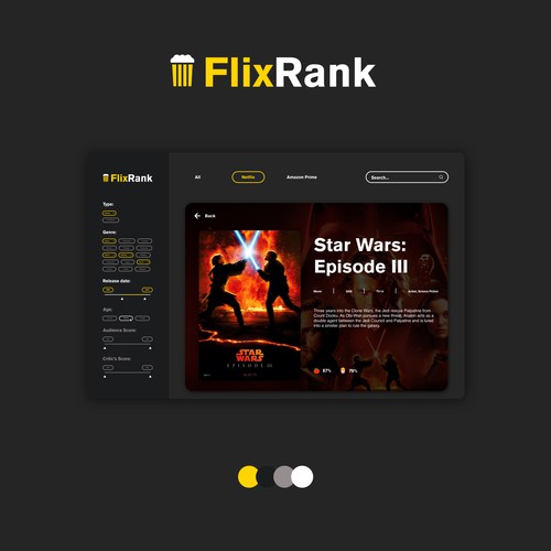 Website Design Concept for FlixRank