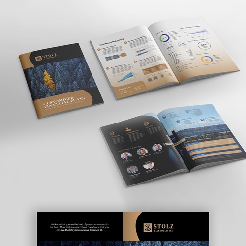 Half fold brochure design 