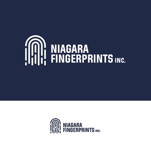 Clever logo for Niagara Fingerprints