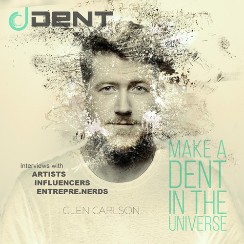 logo + podcast cover for a media & tech biz.