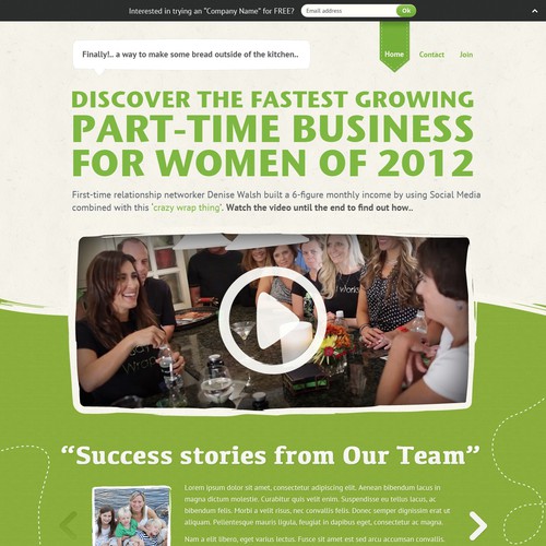 Help Wrap Girls Party with a new website design