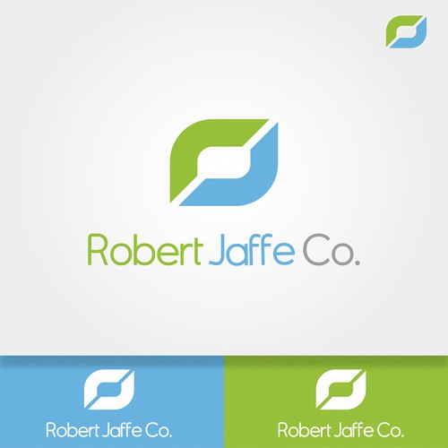 Create the next logo and business card for Robert Jaffe Co.