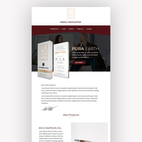 Email Design for Pure Earth