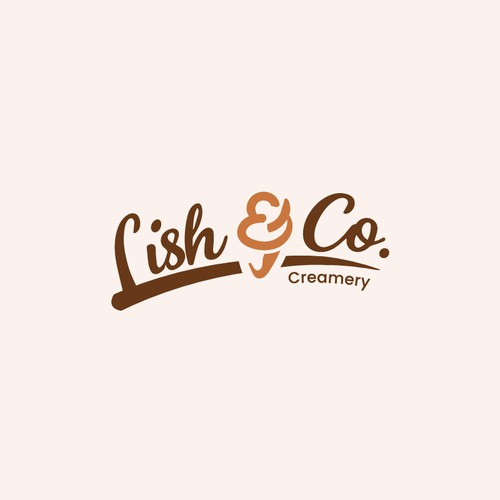 Logo design for a craft ice cream truck