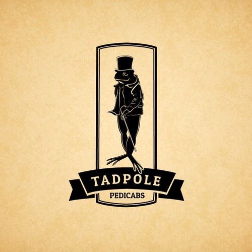 Vintage Tadpole Pedicabs Logo