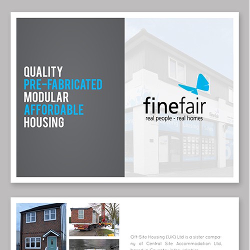 Brochure redesign for Finefair Ltd