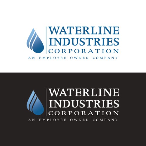 Modernized logo for water and waste water company 