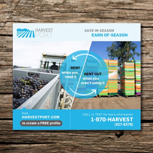 An eye-catching advertising will be run in several agriculture newsletters