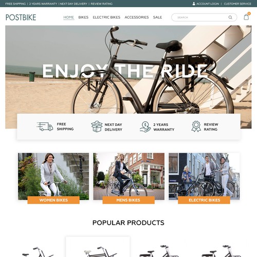 Bicycle webshop!