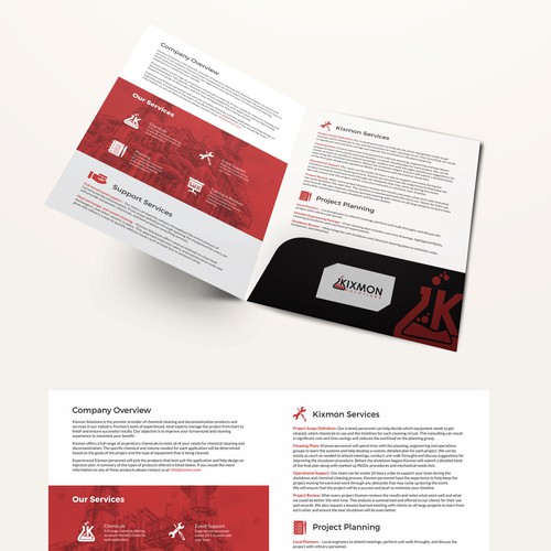 Bi fold brochure for kixmon