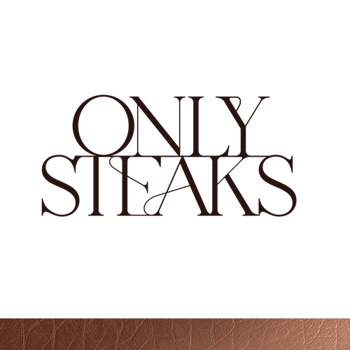 Only Steaks - Steakhouse Logo